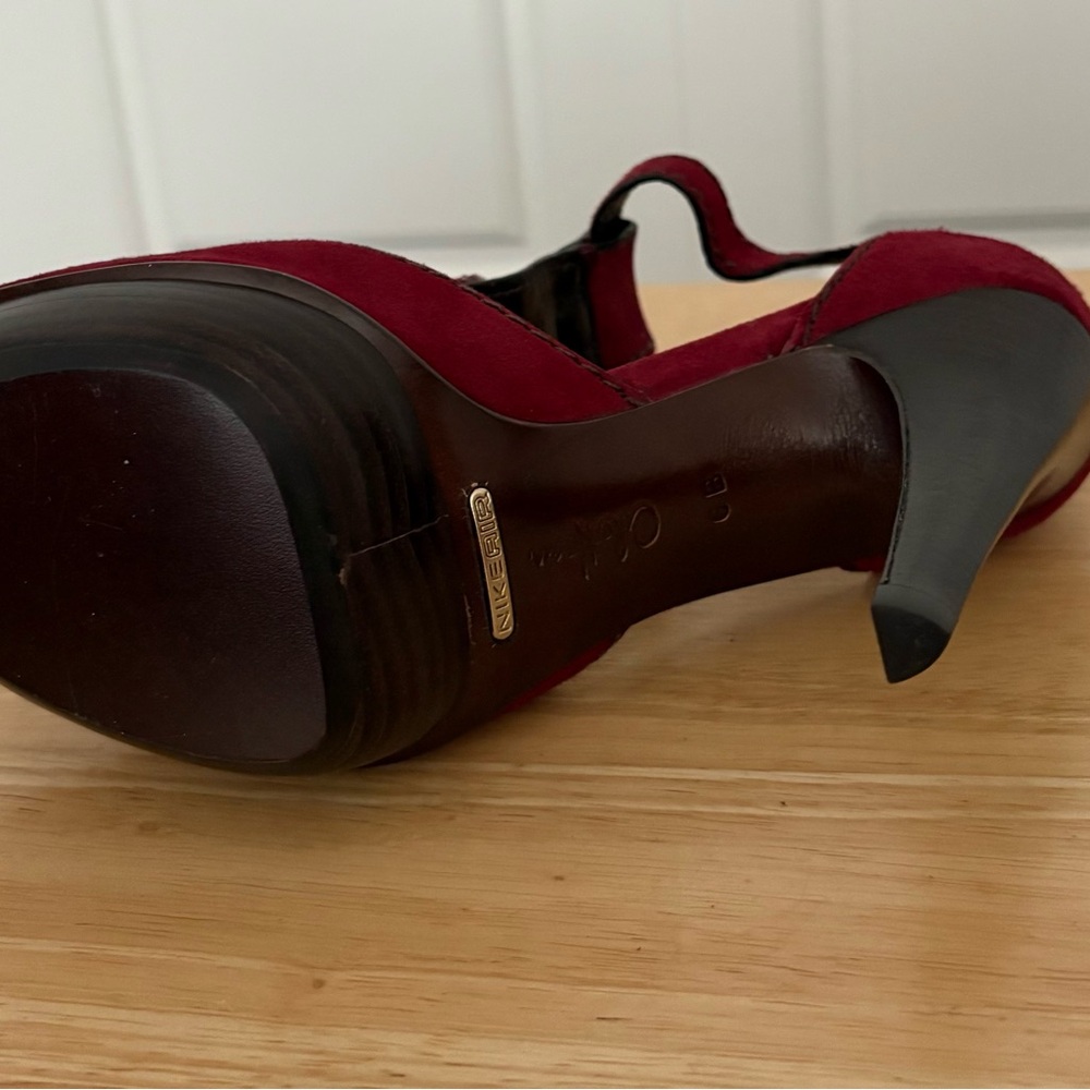 Cole Haan Nancy Air Platform Sandal. Size 6M. Zinfandel Suede Color - Picture 7 of 16